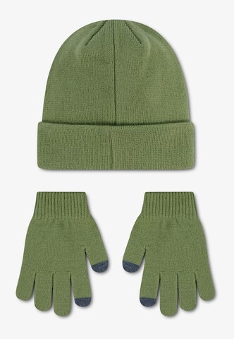 Jordan Set: Mütze und Handschuhe 'ESSENTIALS' in Grün