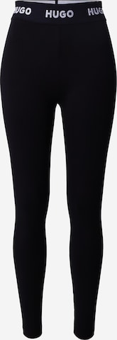 HUGO Red Skinny Leggings in Black: front