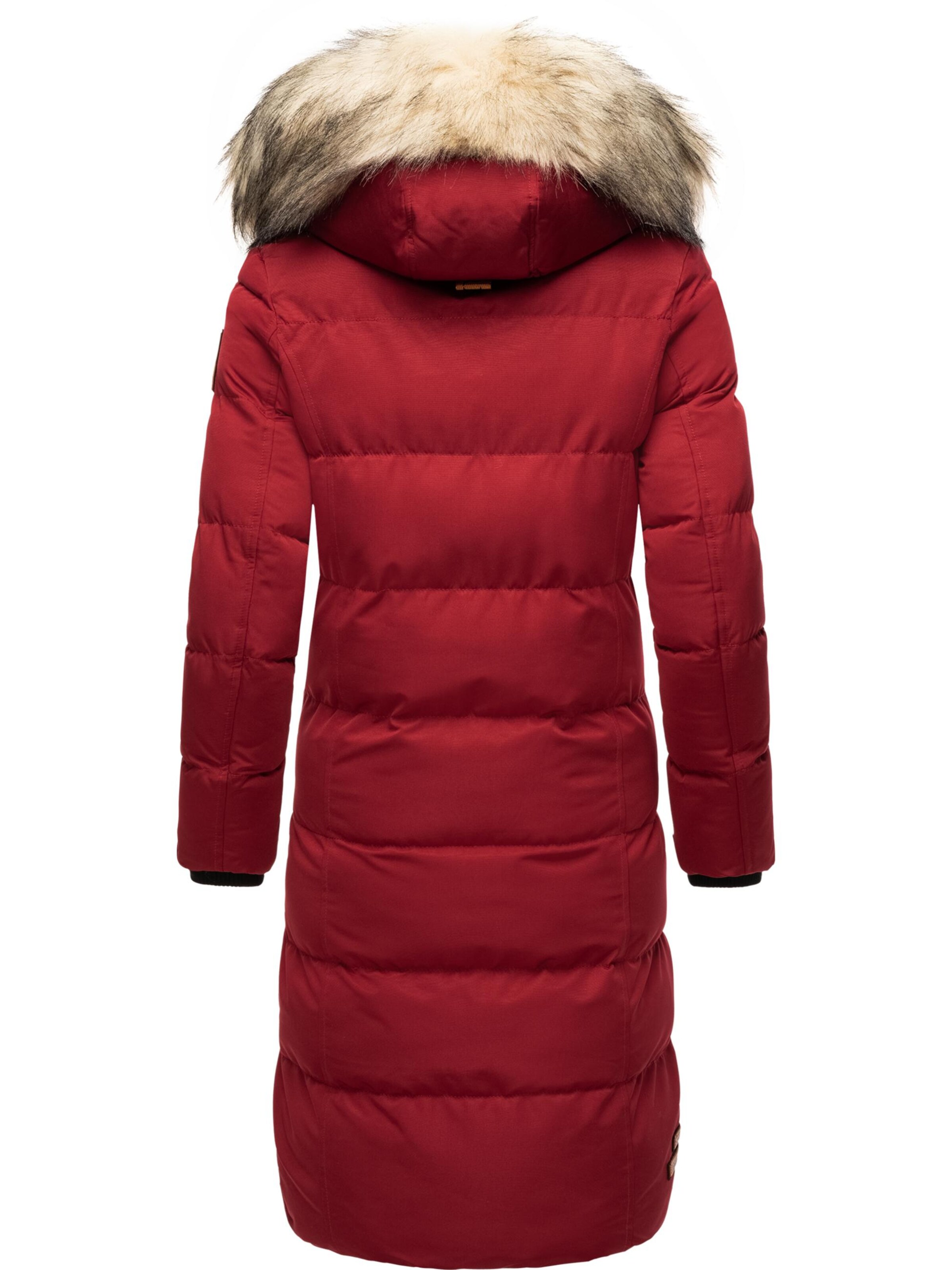 Cappotto invernale 'Schneesternchen' di MARIKOO in rosso