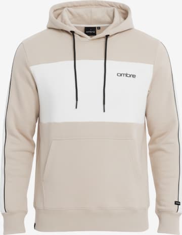 Ombre Sweatshirt 'OM-SSNZ-0225' in Beige: voorkant