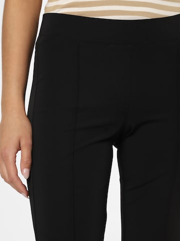 Cambio Slim fit Pleat-Front Pants 'Ranee' in Black