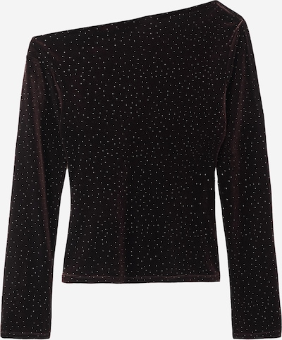 MANGO Majica 'XVIRGO' u tamno smeđa / srebro, Pregled proizvoda