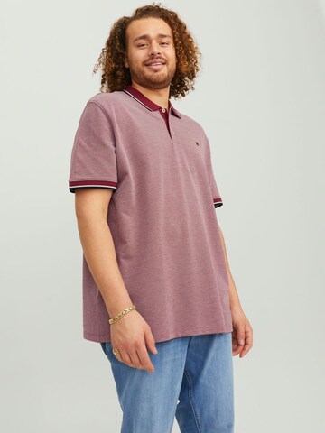 T-Shirt Jack & Jones Plus en rouge : devant