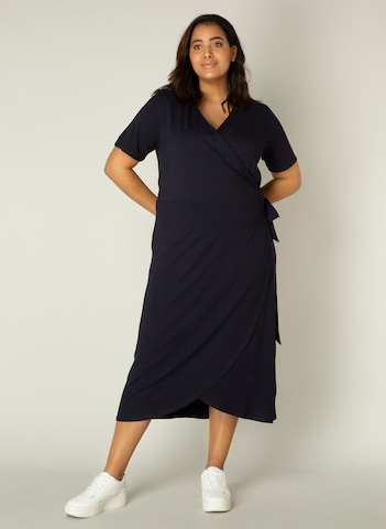 BASE LEVEL CURVY Kleid 'Abbie' in Blau