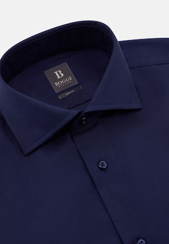 Coupe slim Chemise Boggi Milano en bleu