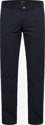 CAMP DAVID Regular Chino Pants in Blue: front