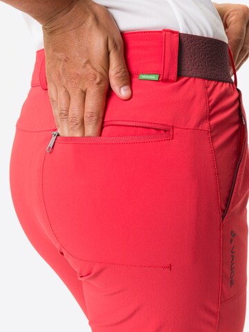 VAUDE Regular Outdoorbroek 'Farley' in Rood