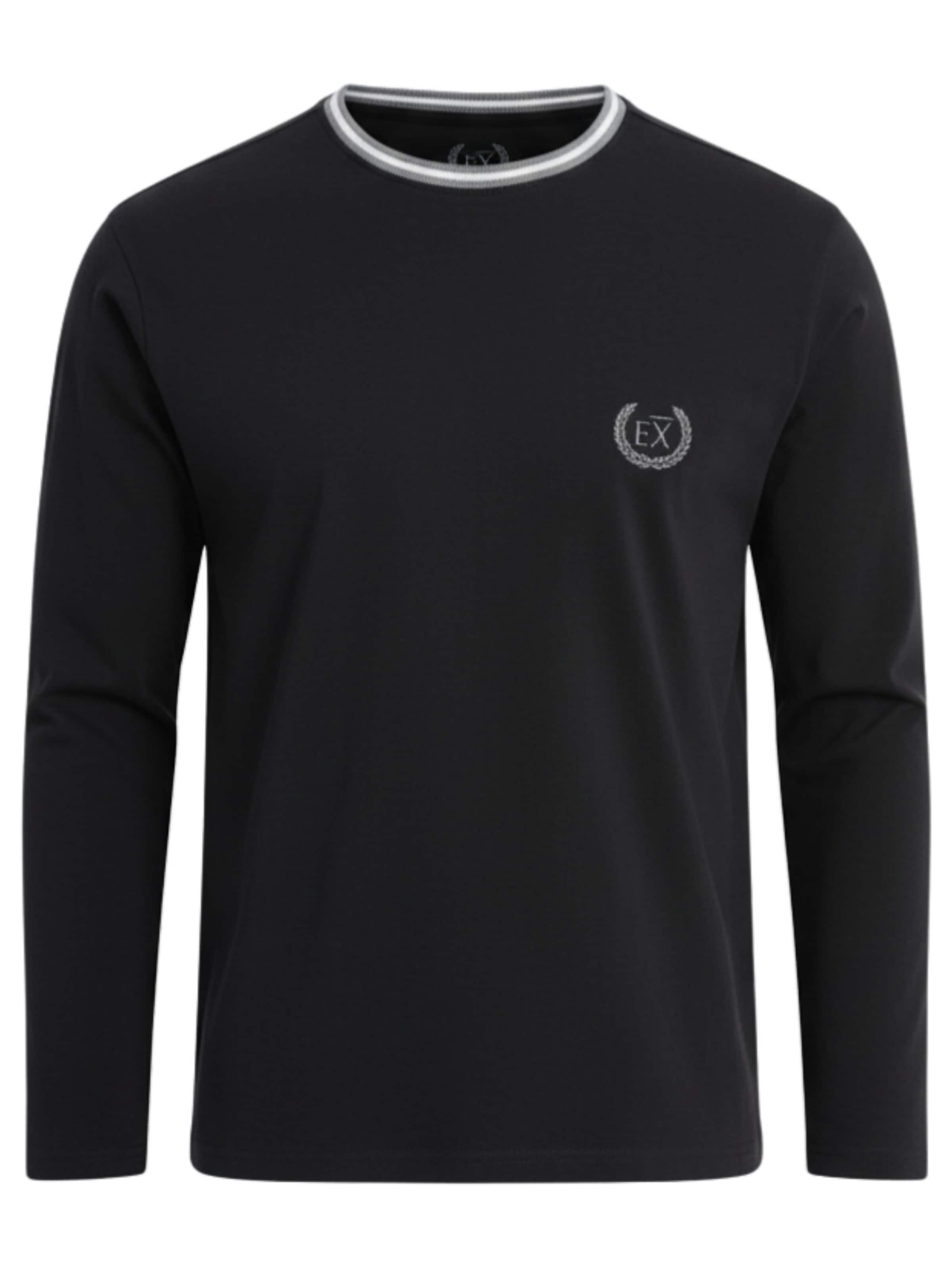 Ombre Shirt in Zwart: voorkant