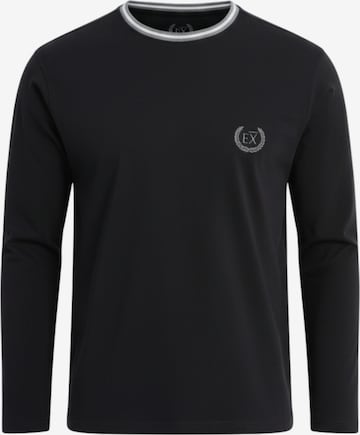 Ombre Shirt in Zwart: voorkant