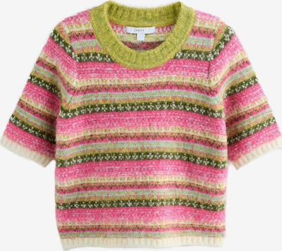Next Pullover em oliveira / maçã / rosa / branco, Vista do artigo