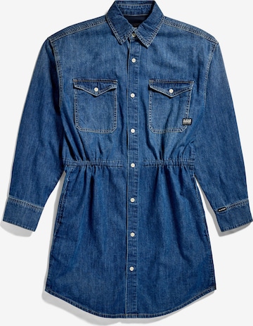 G-Star RAW Shirt Dress in Blue: front