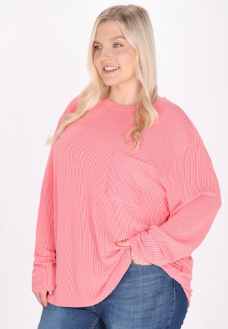 MYMO - Blusa en rosa: frente
