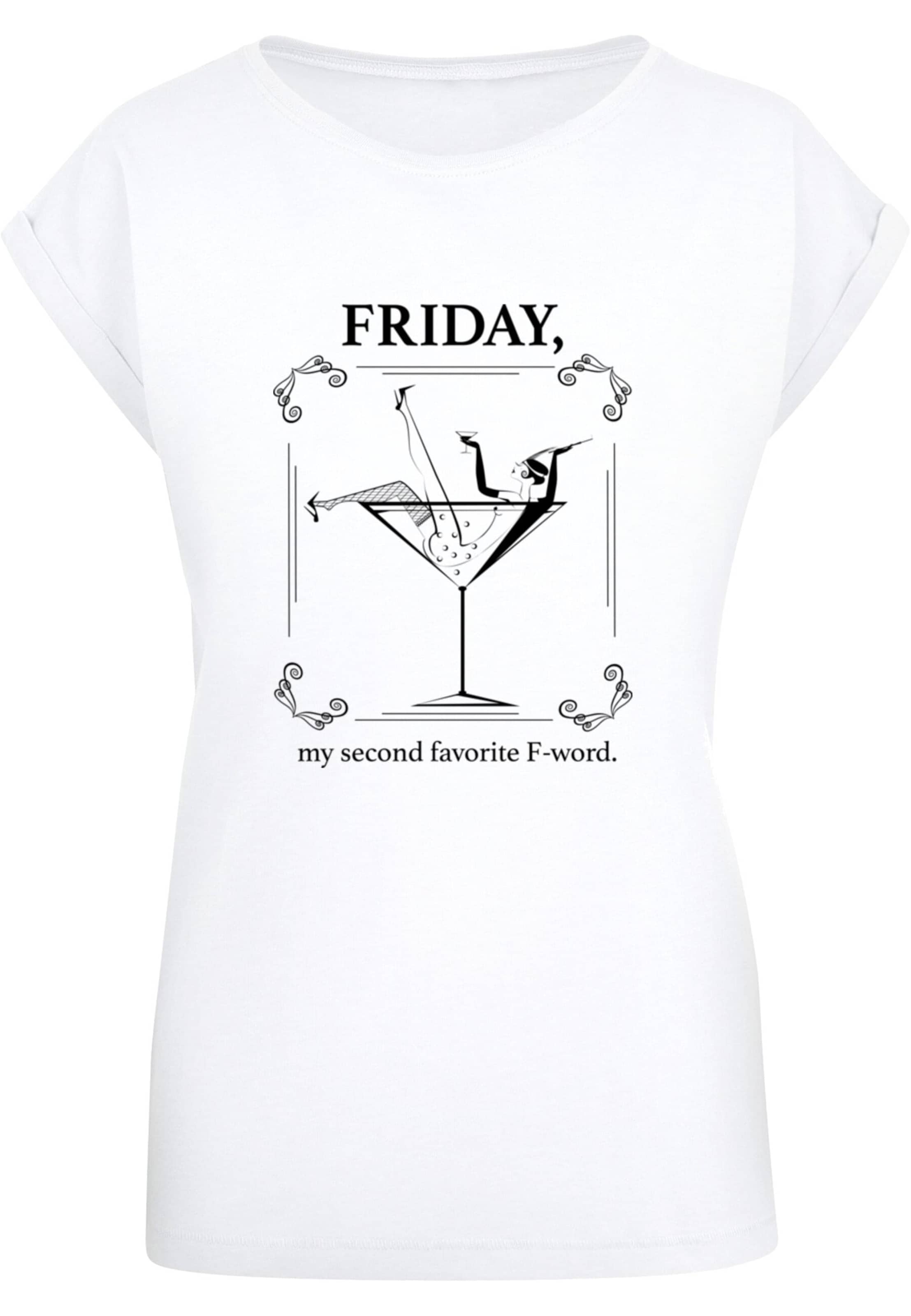 Maglietta 'F-Word' di Mister Tee in bianco: frontale