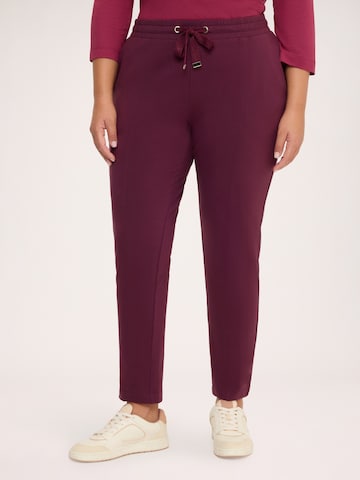 Fiorella Rubino - Slimfit Pantalón en rojo