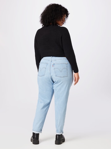 Levi's® Plus Tapered Jeans 'PL High Waisted Mom Jean' in Blue