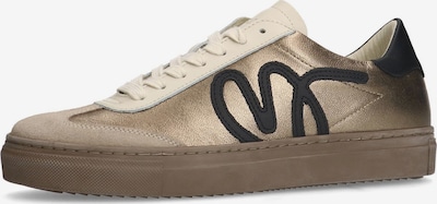 MANFIELD Sneaker in beige / gold / schwarz, Produktansicht