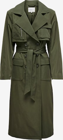 ONLY Ανοιξιάτικο και φθινοπωρινό παλτό 'Kastanje' σε πράσινο: μπροστά