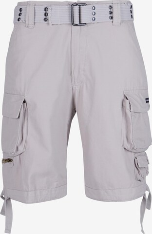 MJ Gonzales Cargo Pants in White: front