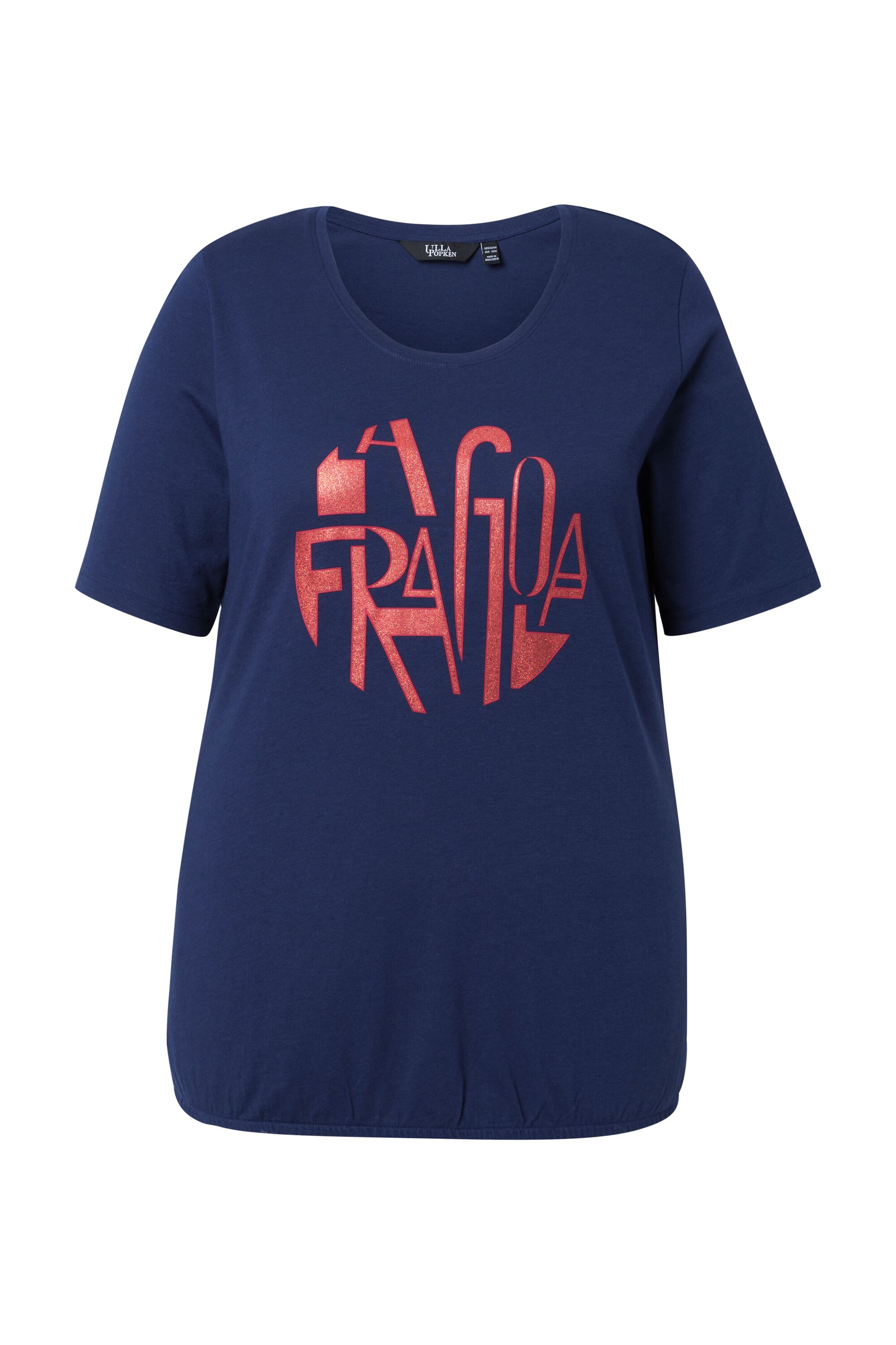 Ulla Popken T-Shirt in Blau: Vorderseite