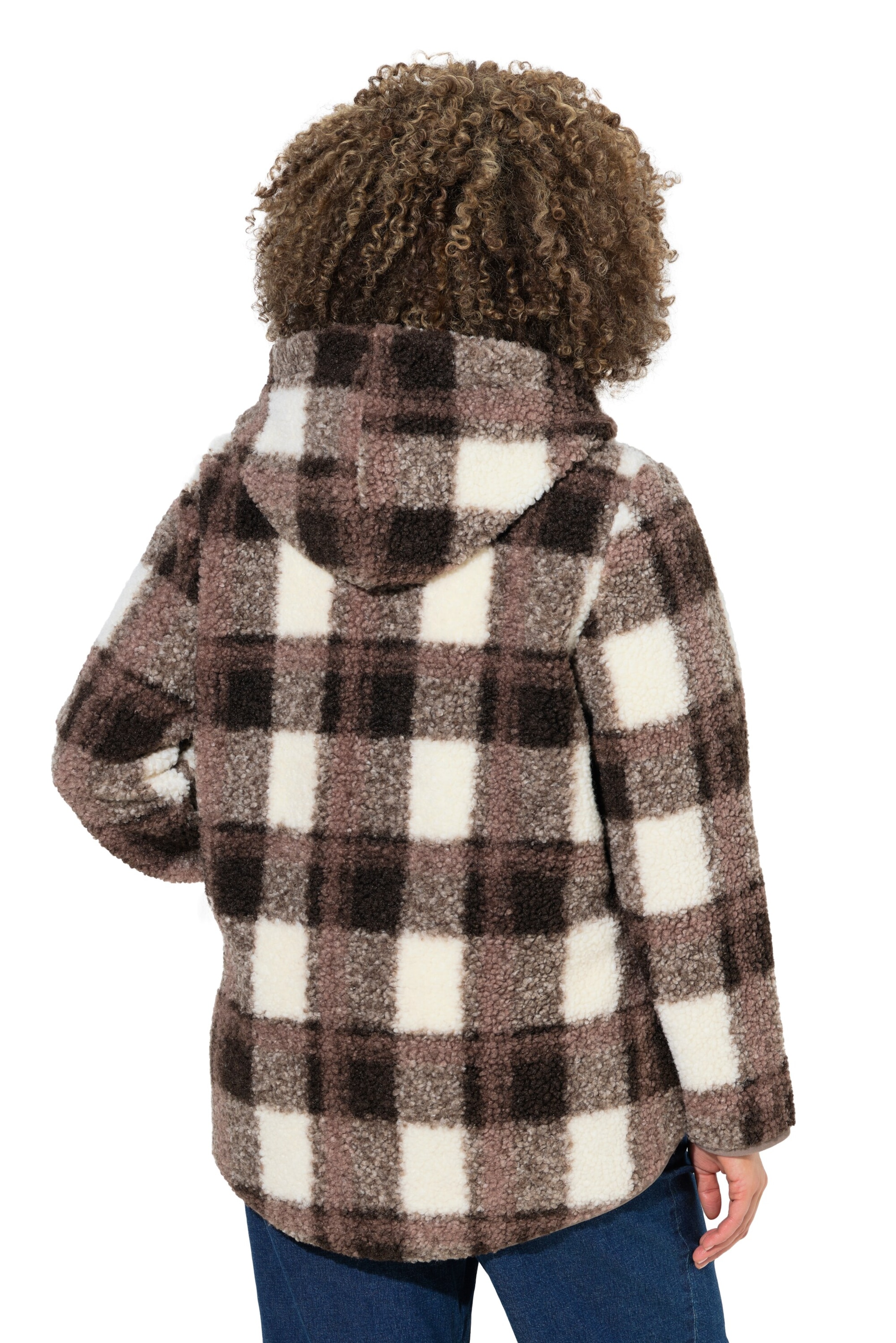 Ulla Popken Sweatjacke in Braun