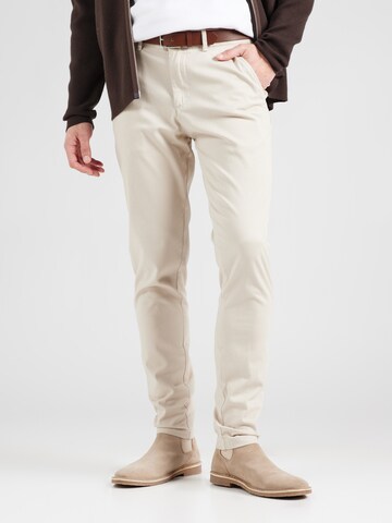 JACK & JONES Slim fit Chino trousers 'JPSTMARCO JJLEGACY' in Beige: front