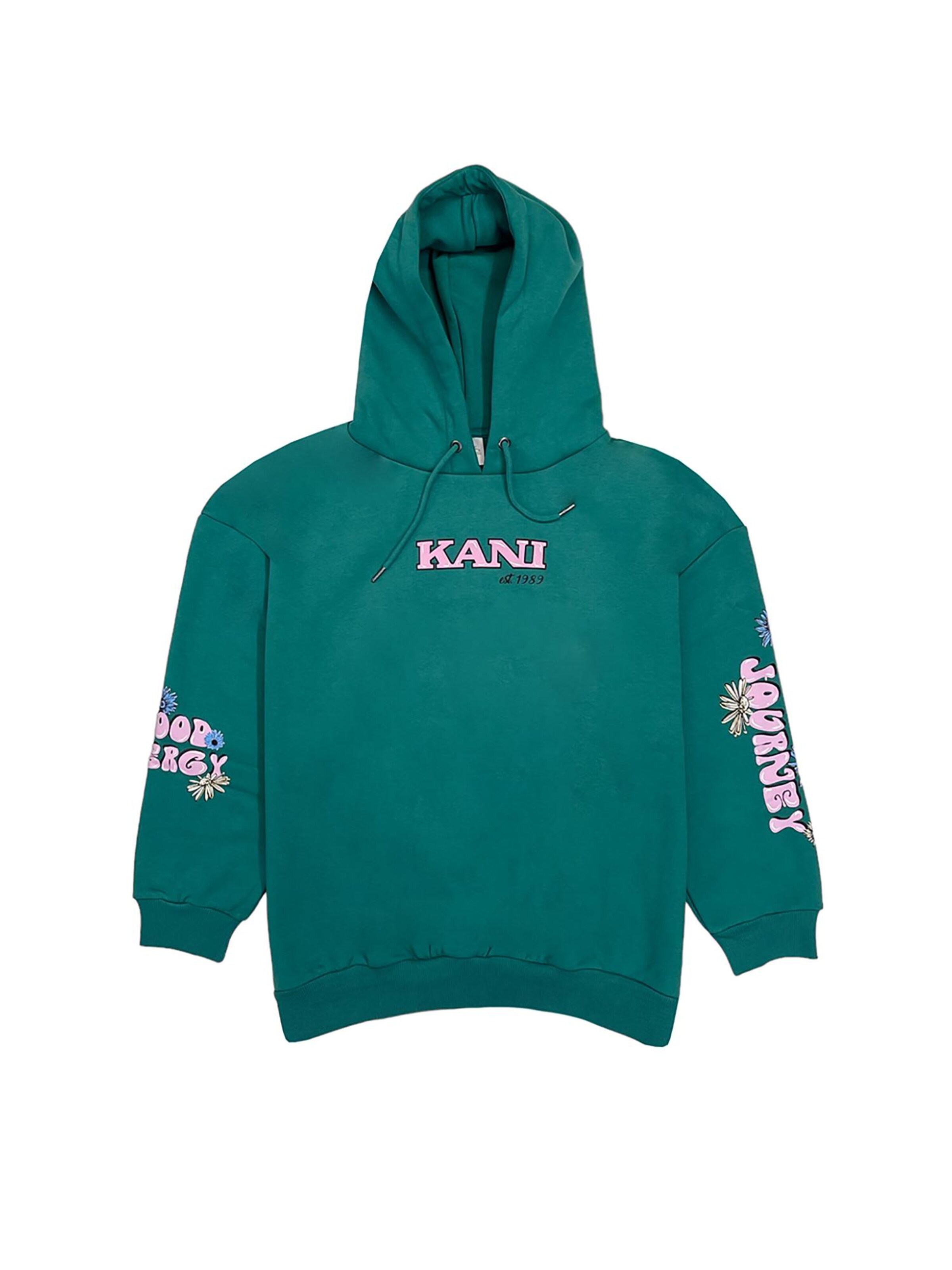 Karl Kani Sweatshirt 'Retro Flower' in Green: front