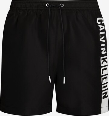 Calvin Klein Swimwear Zwemshorts 'Intense Power' in Zwart: voorkant