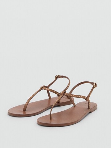 MANGO Teenslipper 'FIDA' in Bruin