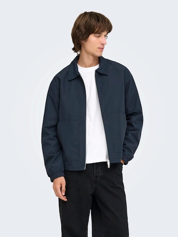 Only & Sons Prehodna jakna 'ONSRAMOS' | modra barva: sprednja stran