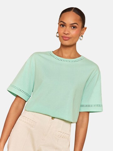 T-shirt love & roses en vert : devant