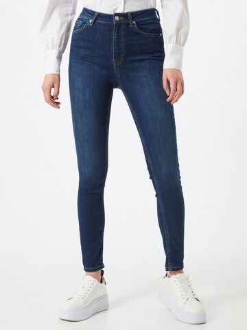 NA-KD Skinny Jeans in Blauw: voorkant