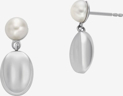 SKAGEN Ohrringe in silber / perlweiß, Produktansicht