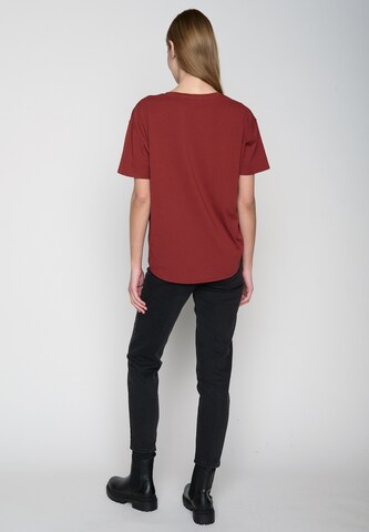 GREENBOMB T-Shirt 'Feel' (GOTS) in Rot