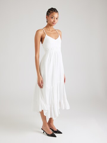 HOLLISTER Summer dress in White: front