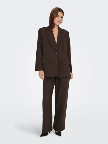 ONLY Regular Pleat-Front Pants 'ONLLinda-Raven' in Brown