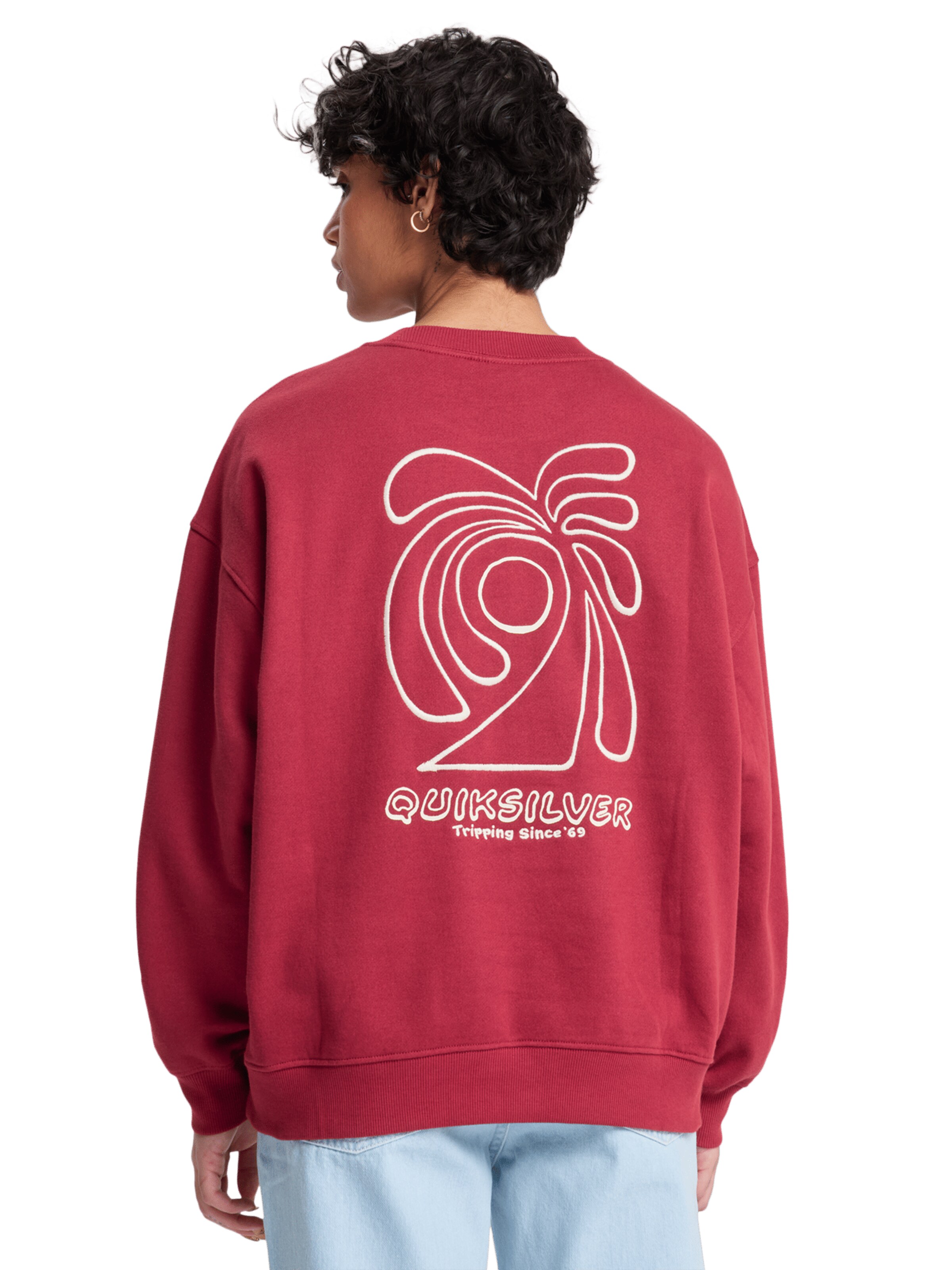 QUIKSILVER Sweatshirt in Rot