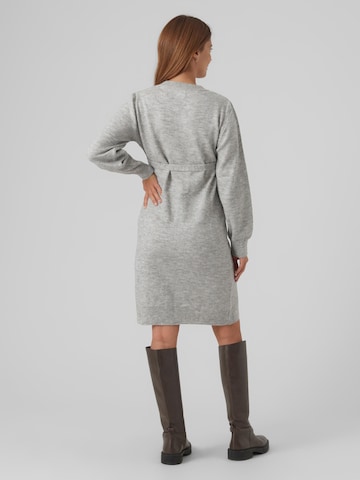 MAMALICIOUS Knitted dress 'New Anne' in Grey