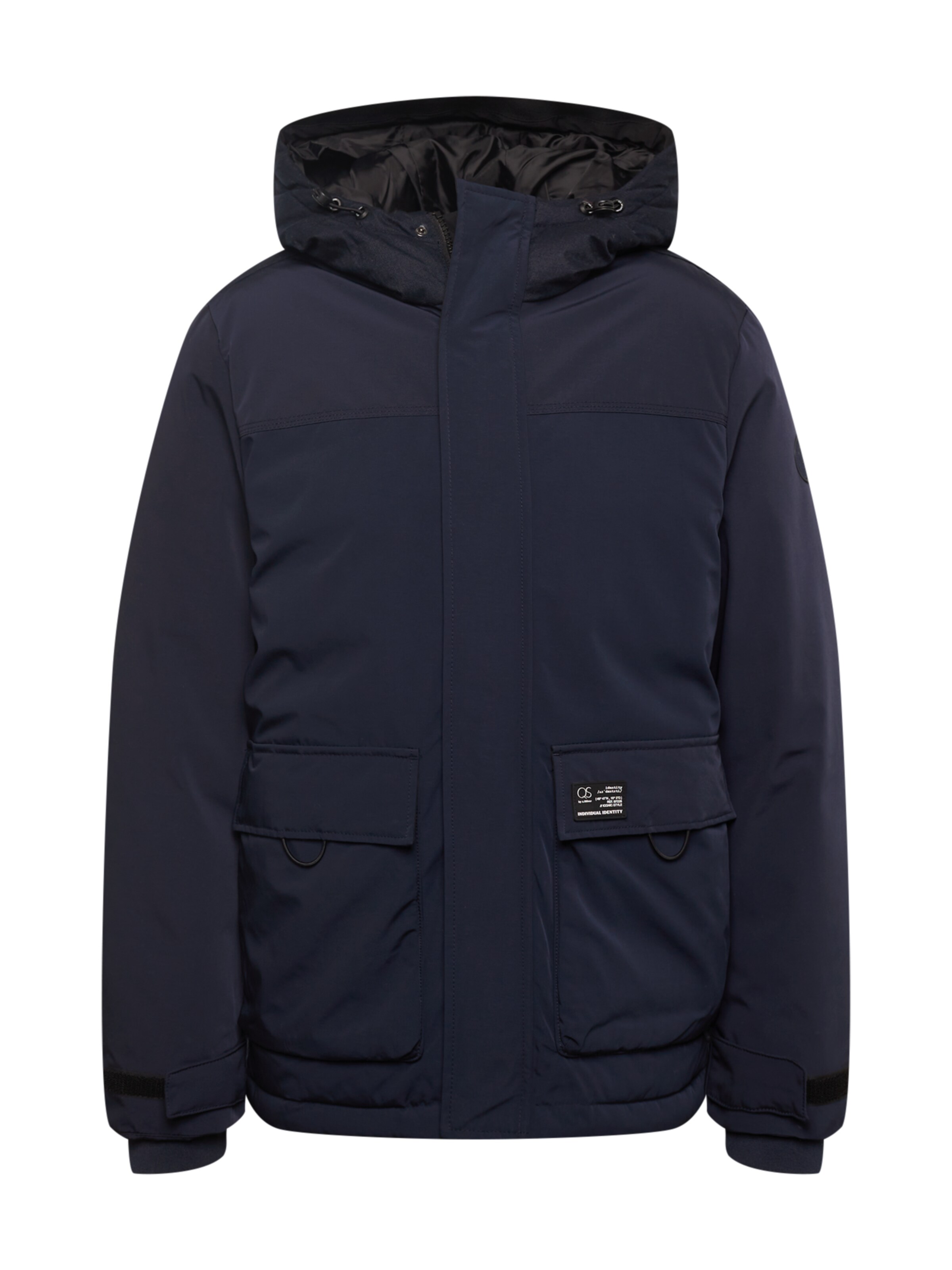 Parka d’hiver QS en bleu : devant