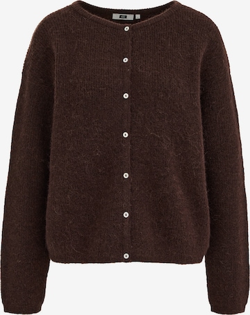WE Fashion Strickjacke in Braun: Vorderseite