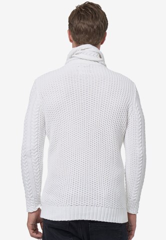 Rusty Neal Knit Cardigan in White