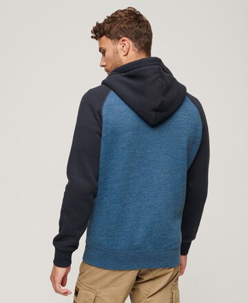 Superdry Zip-Up Hoodie 'Essential' in Blue