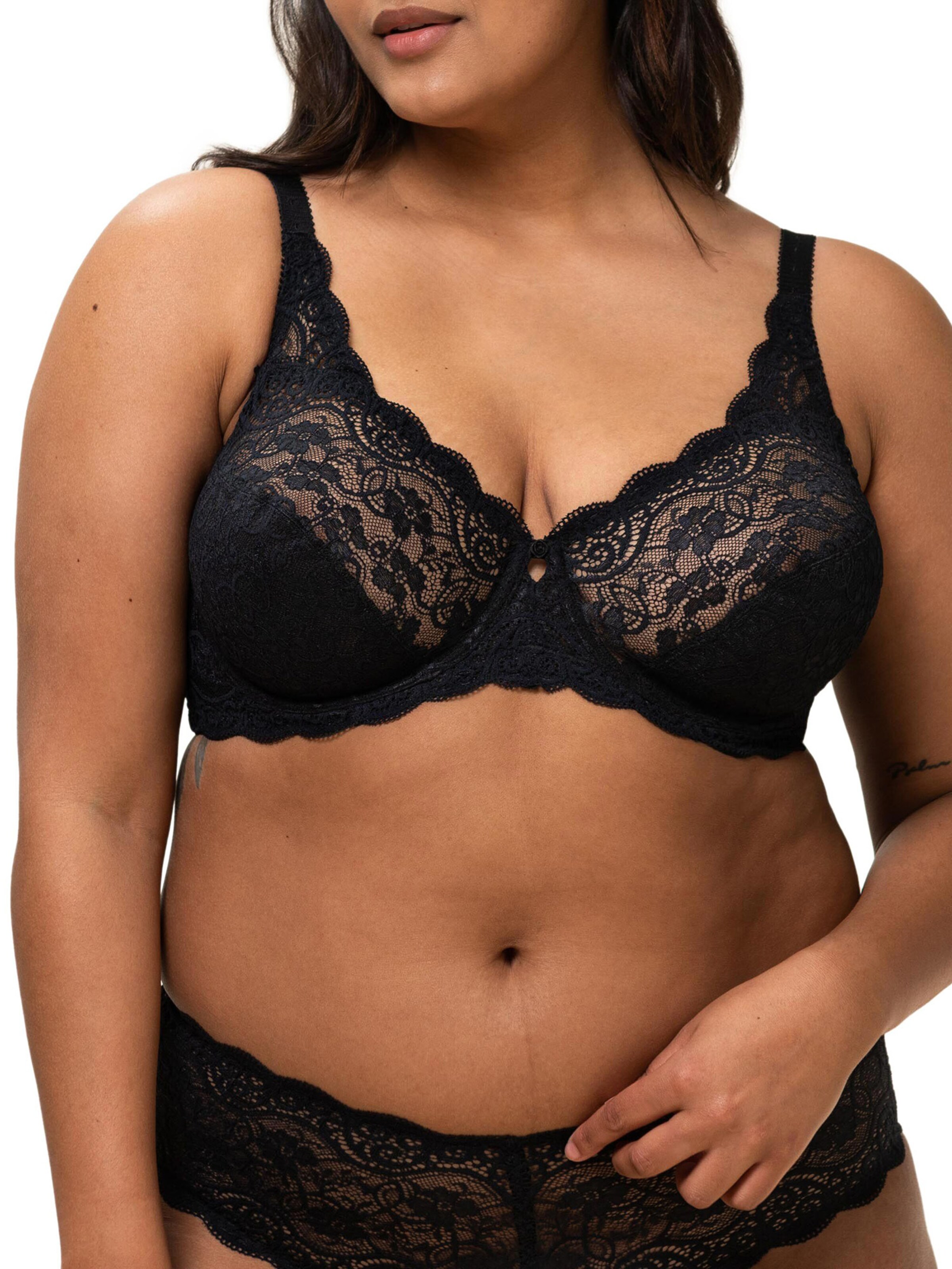 Minimiseur Soutien-gorge ' Amourette 300 ' TRIUMPH en noir : devant