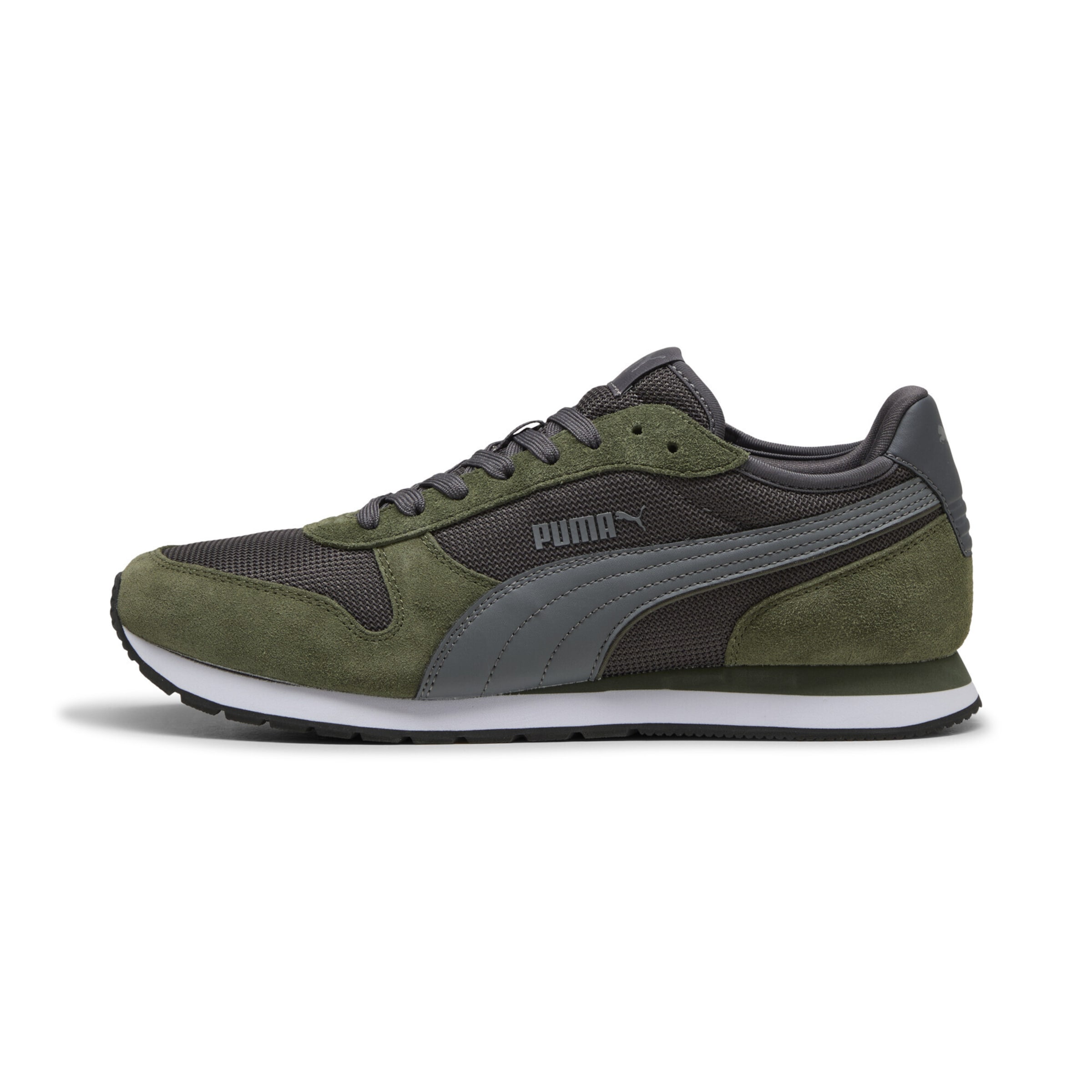 PUMA Platform trainers 'Miler' in Green: front