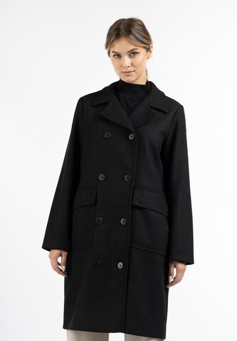 DreiMaster Klassik Between-seasons coat in Black: front