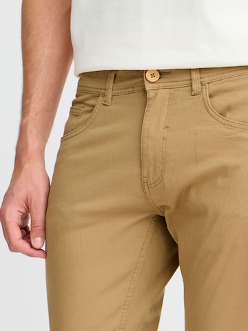 BLEND Slim fit Trousers 'RODNEY' in Beige