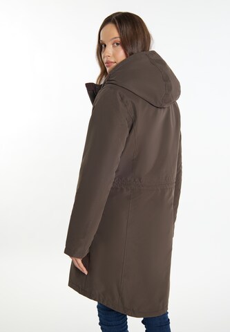 usha BLUE LABEL Winterparka 'Fenia' in Bruin