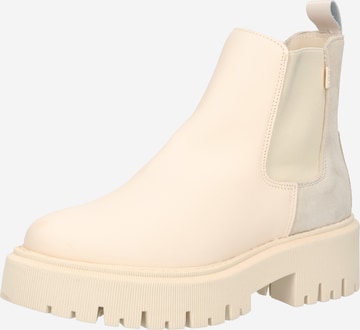 Steven New York Chelsea Boots 'PALMS' in Beige: front