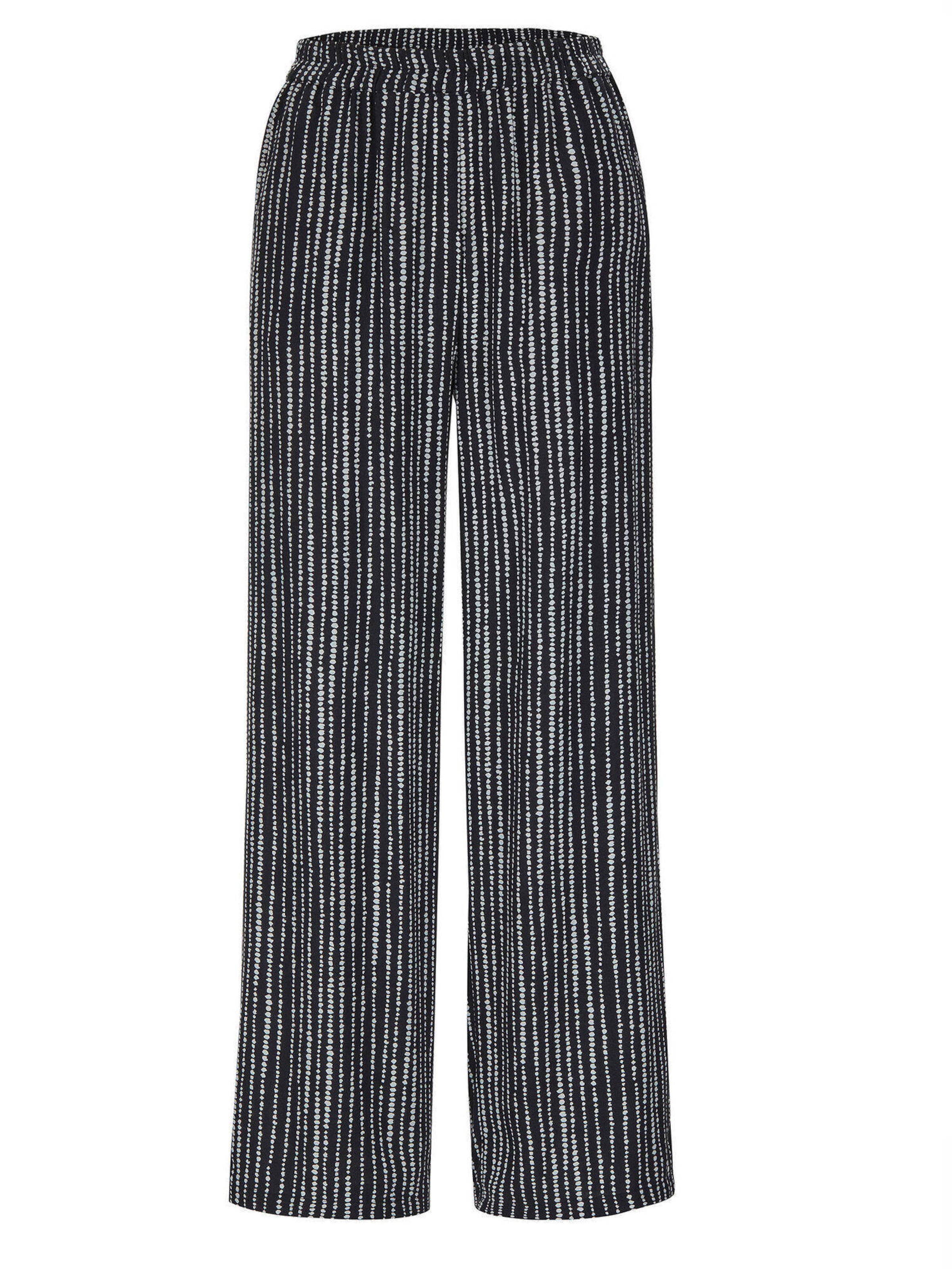 Wide Leg Pantalon 'Vera' Goldner en noir : devant
