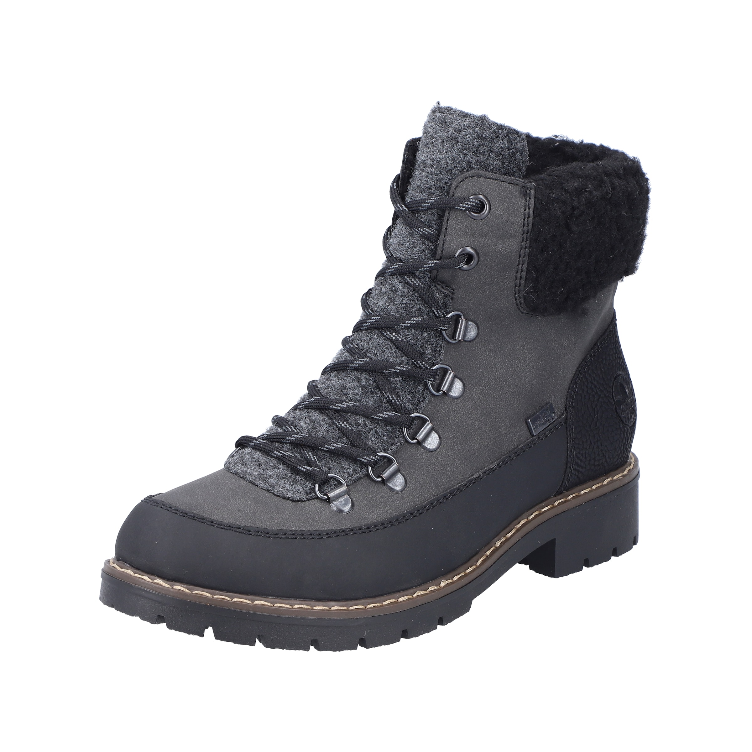 Rieker Stiefelette' Y9101 ' in Grau: Vorderseite