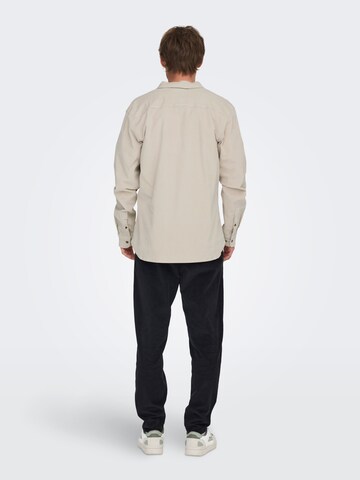 Only & Sons Regular Fit Hemd 'Michael' in Grau